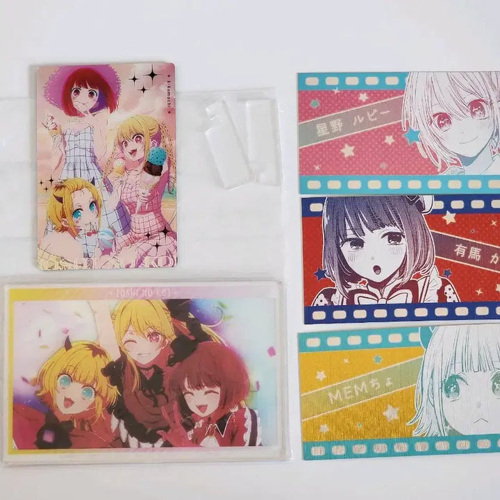[BUNJANG] Oshi no Ko B-Komachi Acrylic Stand &amp; Photocard Bundle (Ruby, Kana, Mem-cho) / 일괄) 최애의 아이 B코마치 아크릴 스탠드 포토 카드 루비 카나 멤쵸