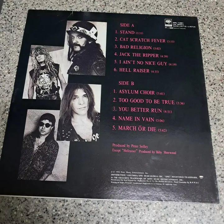 [BUNJANG] Motorhead March or Die LP / 모터헤드 Motorhead / March or die [LP]