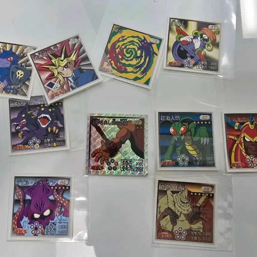 [BUNJANG] Yu-Gi-Oh! Japanese Vintage Sticker Seal Bundle Set / 유희왕 일판 고전 스티커 씰 일괄
