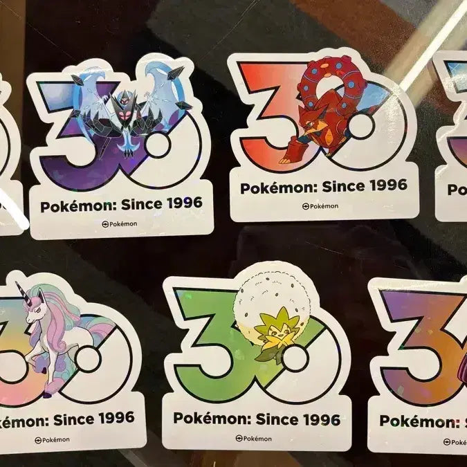 [BUNJANG] Pokemon 30th Anniversary Logo Sticker Manaphy / 교환) 포켓몬 30주년 로고 스티커 마나피