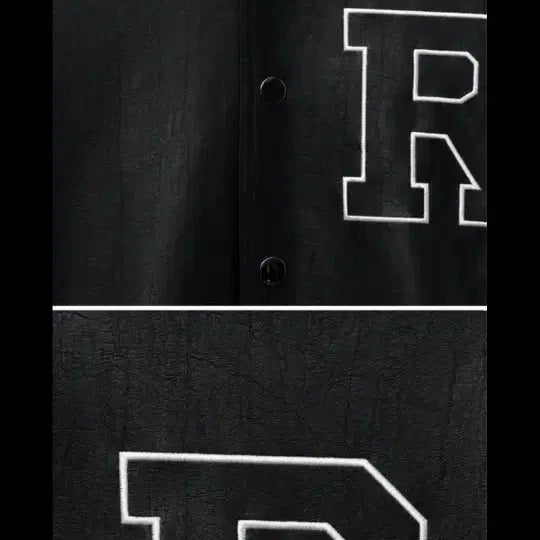 [BUNJANG] V2 8169 Varsity Leather Jacket Black M / 브이투 8169 바시티 레더 자켓_블랙(M)