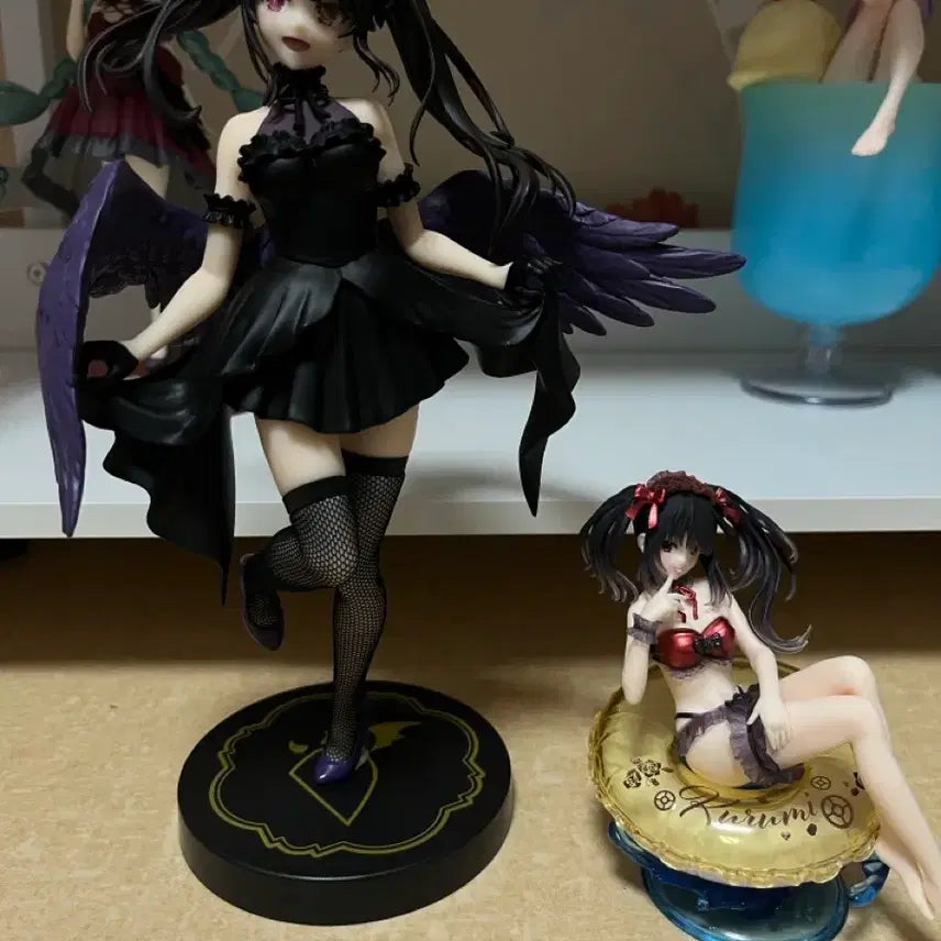 [BUNJANG] Date A Live Kurumi Tokisaki Swimsuit Figure Bundle Set (Box Included) / 데이트 어 라이브 쿠루미피규어2개 일괄(박스O)