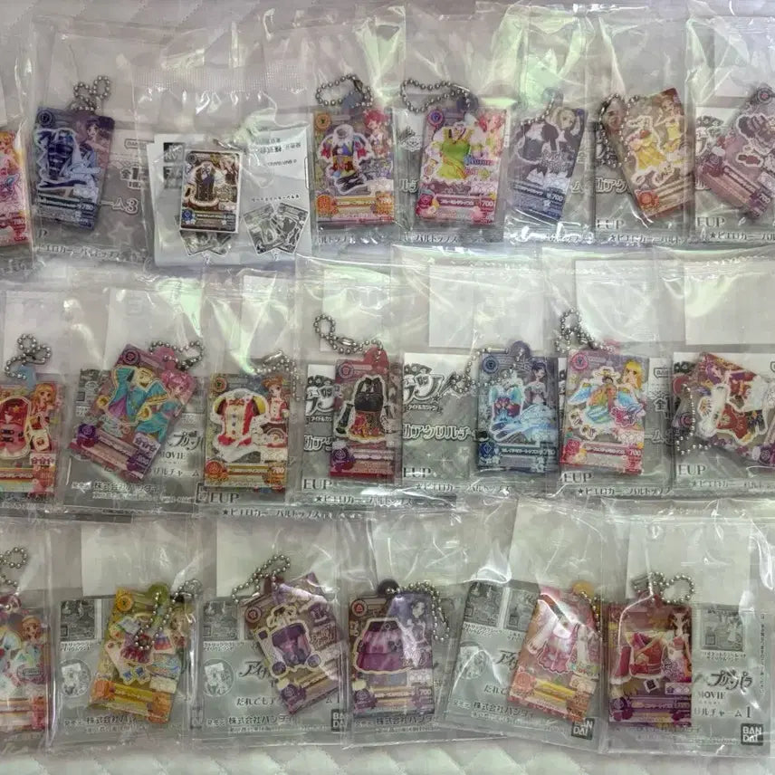 [BUNJANG] Aikatsu! Gashapon Acrylic Keyring Bundle Set / (일괄) 아이카츠 가샤폰 가챠 아크릴 키링 메지루시