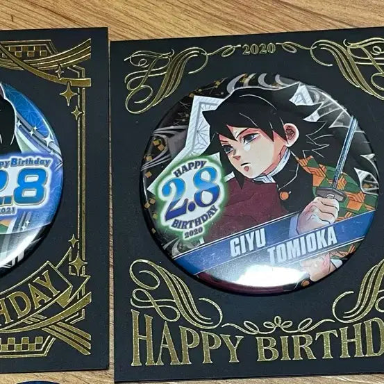 [BUNJANG] Demon Slayer Tomioka Giyu Jump Shop Birthday Can Badge 2020 2021 / 귀멸의칼날 귀칼 토미오카 기유 캔뱃지 캔배지 점프샵생일 2020 2021
