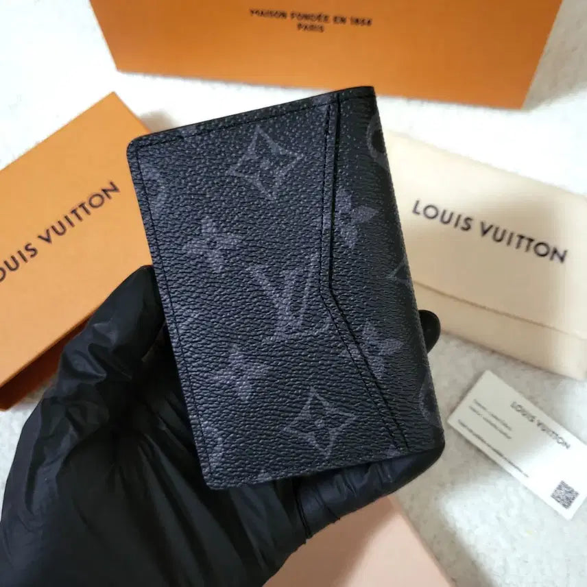 [BUNJANG] Louis Vuitton Monogram Eclipse Organizer Card Holder / [신형/새상품] 루이비통 이클립스 오거나이저 카드지갑