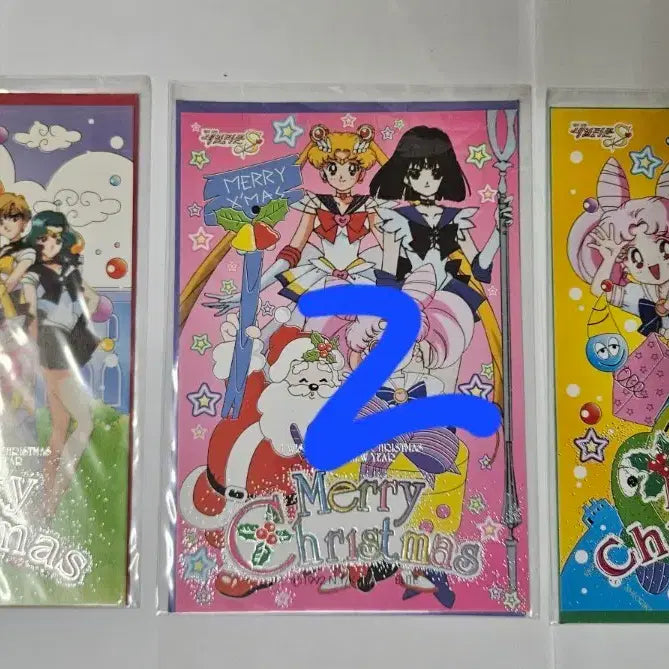 [BUNJANG] Vintage Sailor Moon Christmas Postcard &amp; Envelope Set / 고전문구 세일러문 크리스마스 엽서+봉투