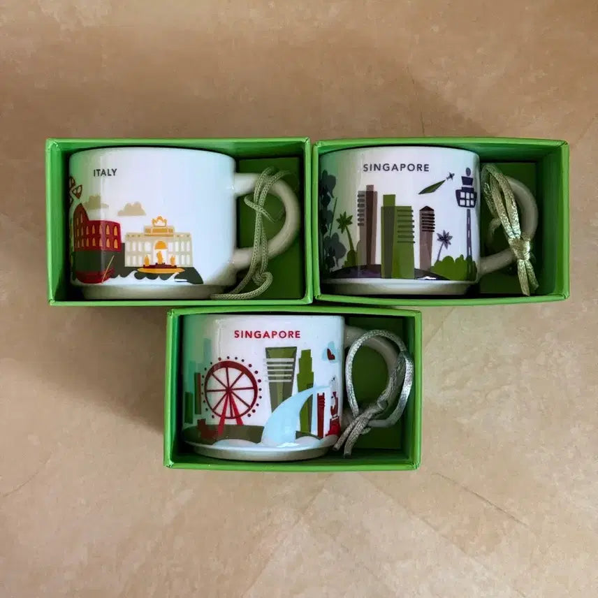 [BUNJANG] Starbucks Ornament Cups &amp; Demitasse Cups (Europe, Middle East, Asia) / 스타벅스 오나먼트, 데미사테, 유럽 중동 아시아 팝니다