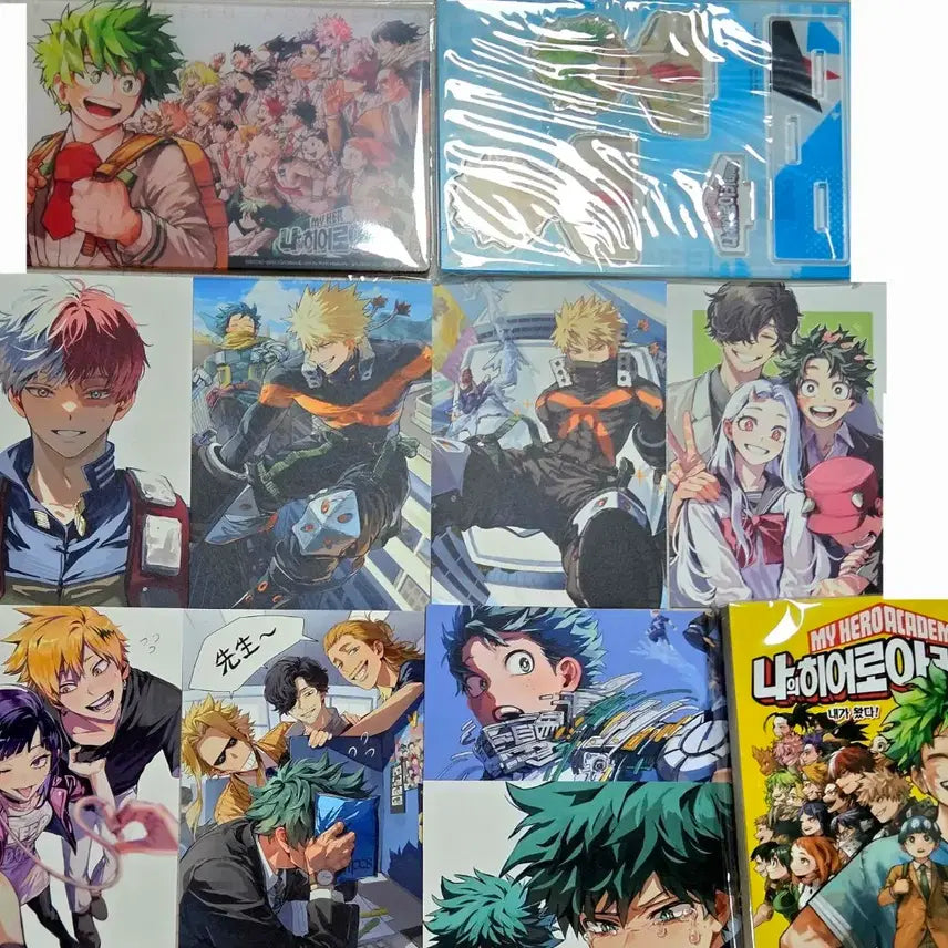 [BUNJANG] My Hero Academia Hiroaka Kirby Postcard Set / 나의히어로아카데미아 히로아카 커비님 엽서 미도리야 바쿠고 토도로키