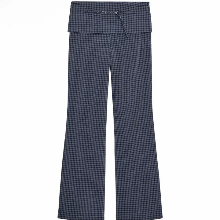 [BUNJANG] ZARA Low-Rise Check Pattern Pants / [새상품]ZARA 로우라이즈 체크 팬츠