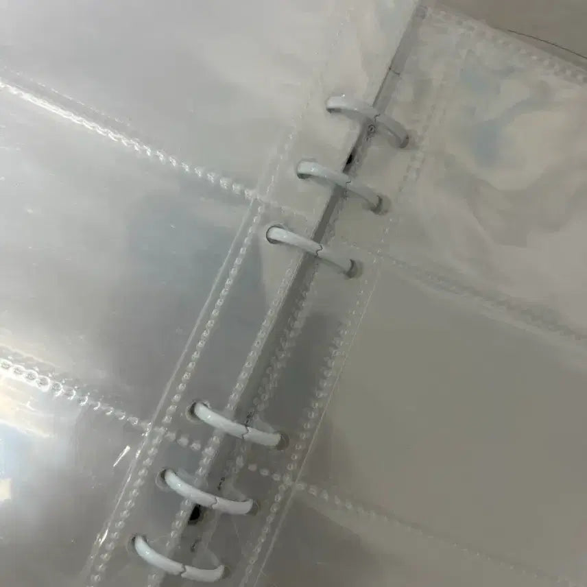 [BUNJANG] Clear Glitter Binder with Inner Sleeves / 투명 글리터 바인더