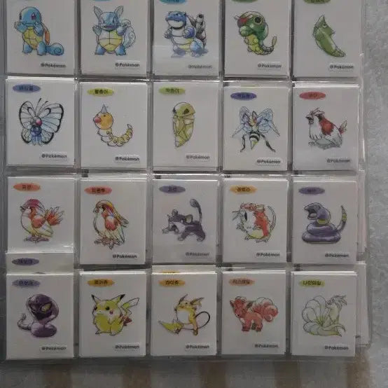 [BUNJANG] Pokemon 30th Anniversary Artwork Tteobushi 100-Piece Set (Includes Mewtwo) / 최저가포켓몬 띠부씰 30주년씰 아트웍띠부씰 뮤츠포함100종세트