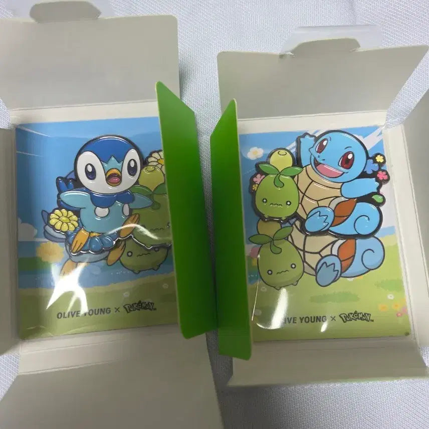 [BUNJANG] Olive Young Squirtle &amp; Pinguin Magnet Set / 올리브영 마그넷 꼬부기 펭도리 자석 팽도리