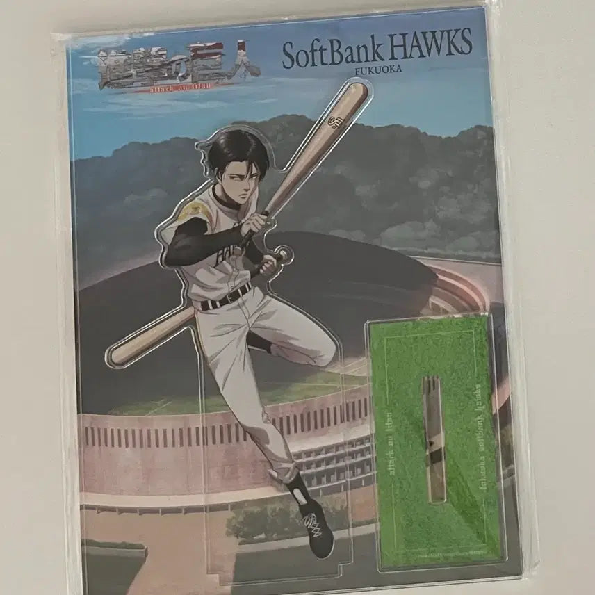 [BUNJANG] Attack on Titan Levi Baseball Acrylic Stand (Sealed) / 진격의거인 리바이 야구 아크릴 미개봉