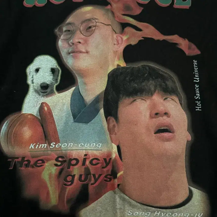 [BUNJANG] Hot Sauce Universe T-Shirt XL New / 초희귀! 유튜버 핫소스 유니버스 굿즈 반팔 xl 새상품
