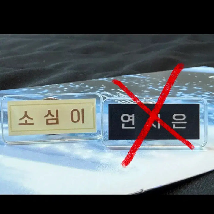 [BUNJANG] Park Jihoon (Weak Hero) Yeon Si Eun Mini Name Tag / 박지훈 소심이 약한영웅 연시은 미니 명찰