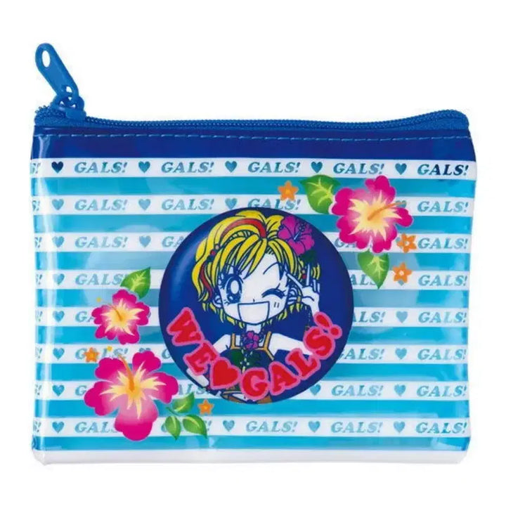[BUNJANG] Super Gals Gacha A Prize Clear Pouch / 슈퍼갤즈 가챠 GALS! A상 클리어 파우치 디자인