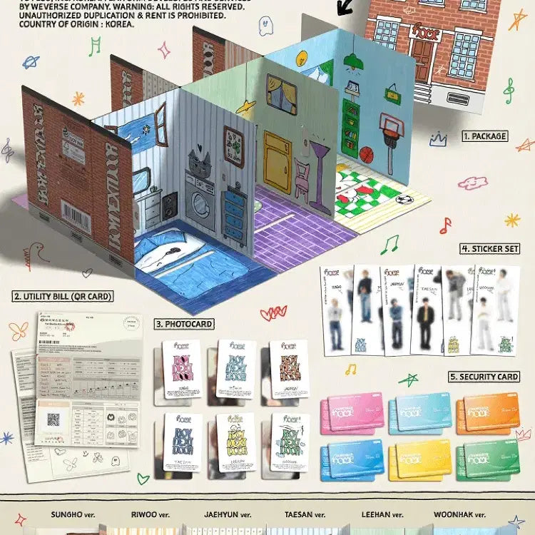 [BUNJANG] BOYNEXTDOOR HOME Weverse Album Set / 마지막판매)보넥도 홈 home 위버스 앨범 세트 양도