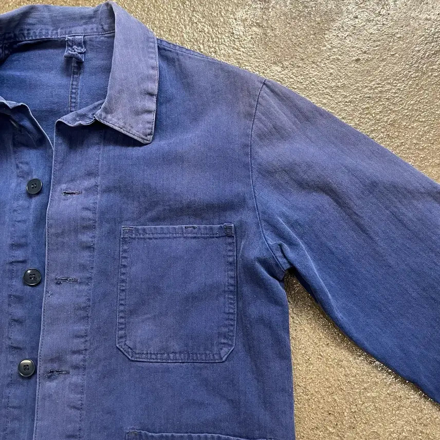 [BUNJANG] 70-80s Herringbone Twill Euro Work Jacket / 70-80s HBT 유로 워크 자켓 (100)