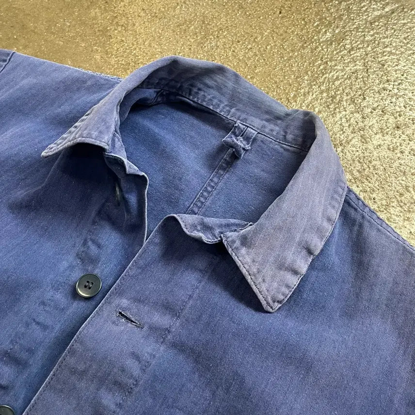 [BUNJANG] 70-80s Herringbone Twill Euro Work Jacket / 70-80s HBT 유로 워크 자켓 (100)