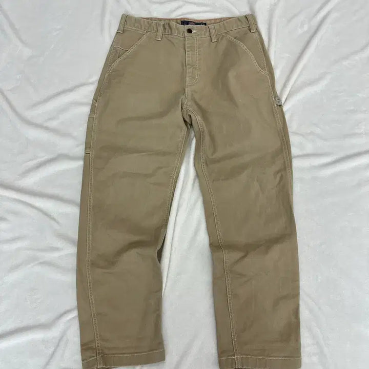 [BUNJANG] Dickies Leather Patch Carpenter Denim Work Pants / (34)디키즈 레더패치 카펜터 데님 워크팬츠