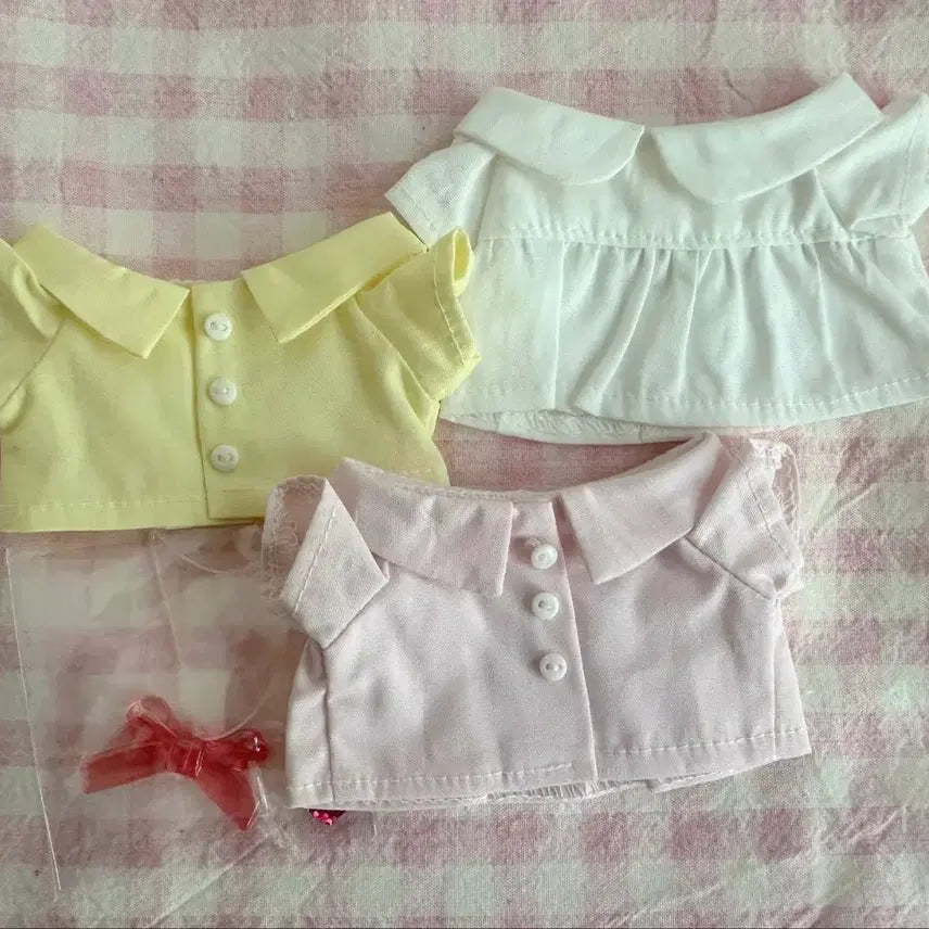 [BUNJANG] 15cm 20cm Doll Shirt Dress Clothes Set / 20cm 셔츠 원피스 인형 옷