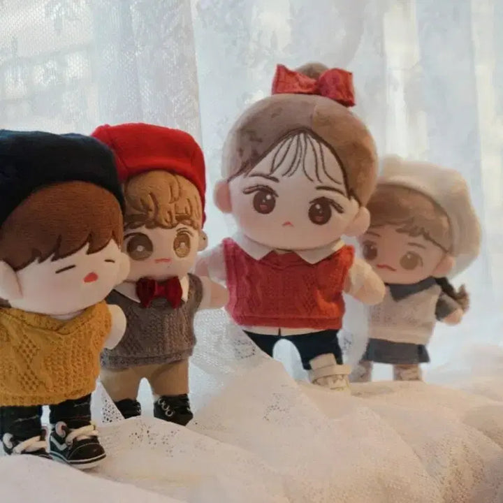 [BUNJANG] 15cm Doll Beret Set / 15cm 인형 옷 베레모 세트