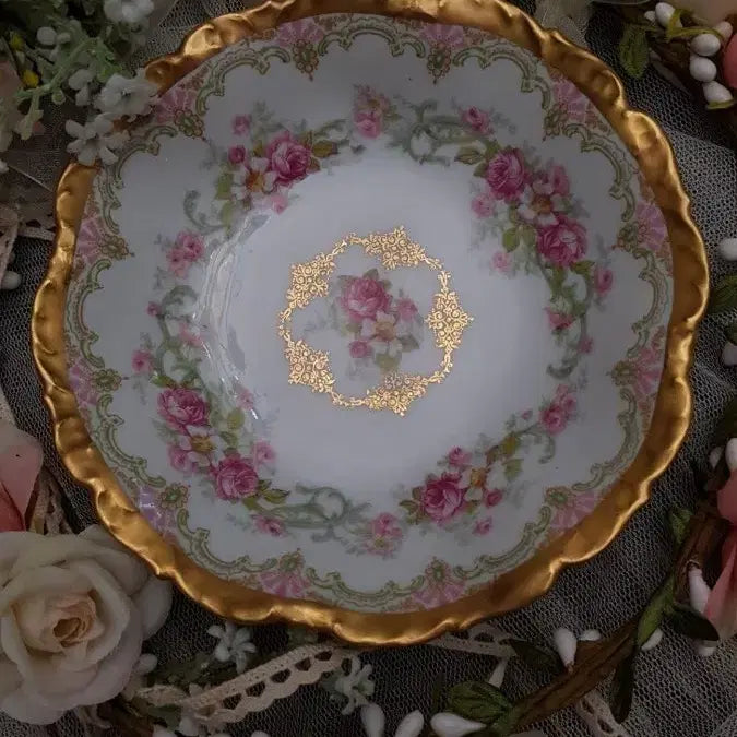 [BUNJANG] Haviland Limoges Rose Gold Trimmed Plate / 프랑스리모즈