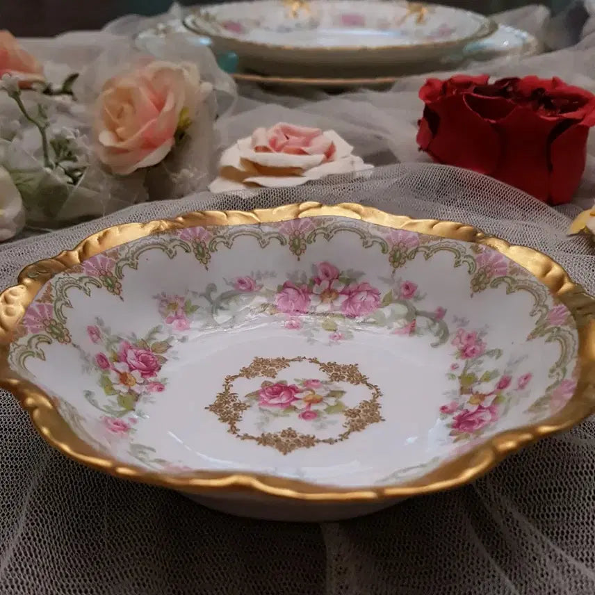 [BUNJANG] Haviland Limoges Rose Gold Trimmed Plate / 프랑스리모즈