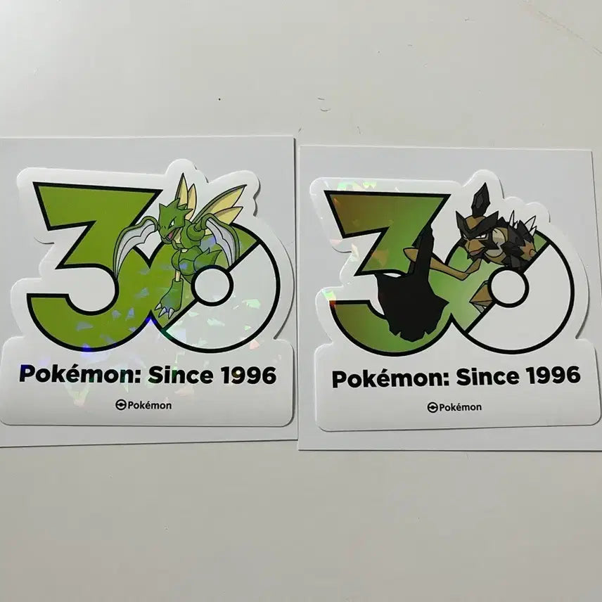 [BUNJANG] Pokemon 30th Anniversary Scyther &amp; Scyther Sticker Set / 포켓몬 30주년 스티커 스라크+사마자르