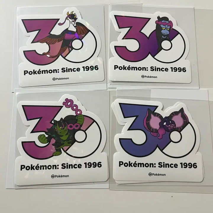 [BUNJANG] Pokemon 30th Anniversary Sticker Set: Girafarig, Yanma, Stantler, Miltank / 포켓몬 30주년 스티커 세벗- 기로치+이야후+조타구+복숭악동