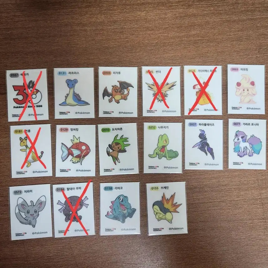 [BUNJANG] Pokemon 30th Anniversary 3D Sticker Series 5 / 포켓몬 띠부씰 30주년 시즌5