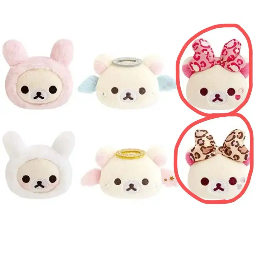 [BUNJANG] Rilakkuma Korilakkuma Full Series Badge Set - Leopard Print (2 Types) / 코리락쿠마 가득시리즈 뱃지 호피 2종