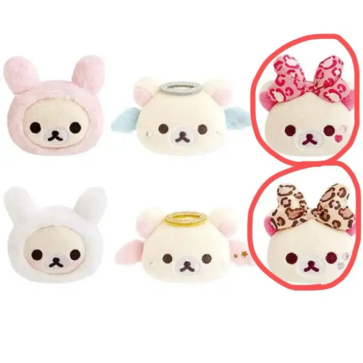 [BUNJANG] Rilakkuma Korilakkuma Full Series Badge Set - Leopard Print (2 Types) / 코리락쿠마 가득시리즈 뱃지 호피 2종