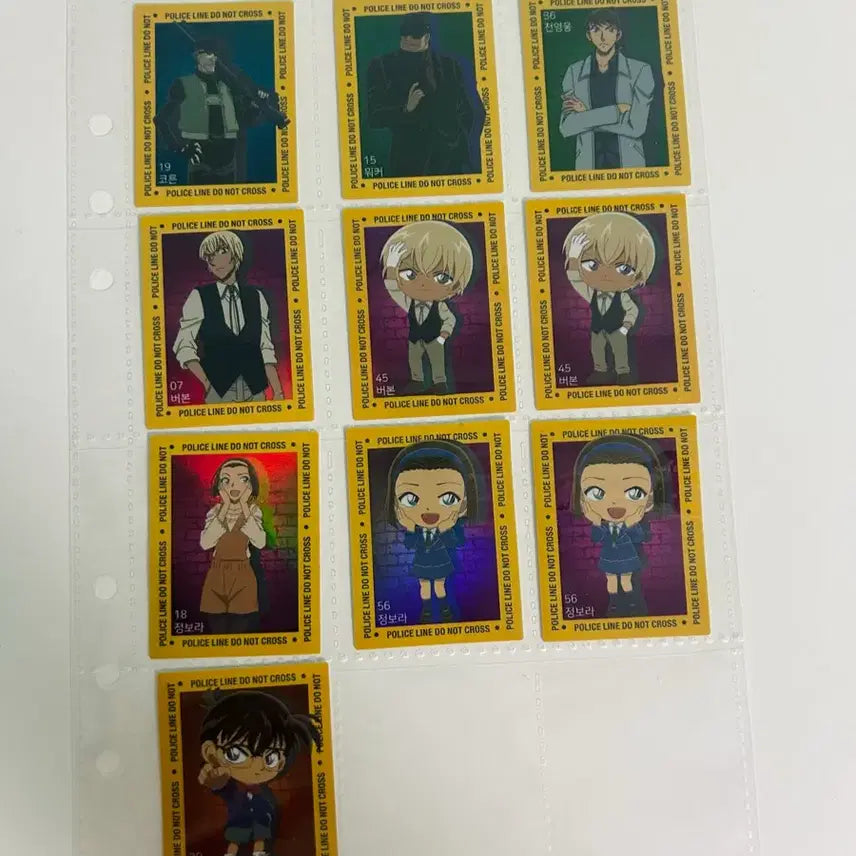 [BUNJANG] Detective Conan Tin Case Sticker Bundle Set (Including Bourbon) / 일괄) 코난 띠부씰 스티커 버본 포함