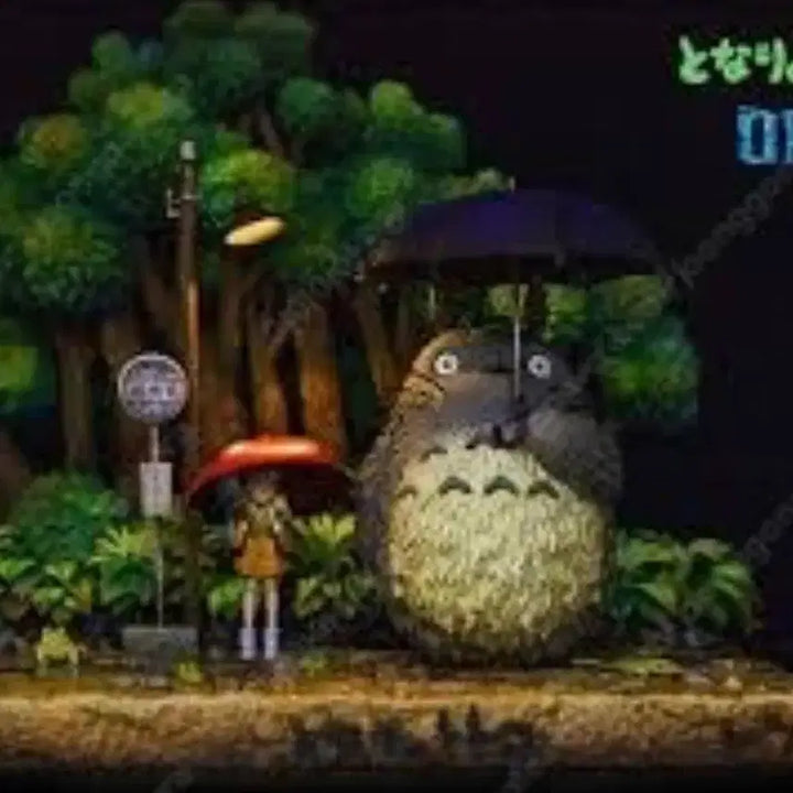 [BUNJANG] Studio Ghibli My Neighbor Totoro Bus Stop Resin Figure / opm 이웃집 토토로 버스정류장 지브리 레진 피규어