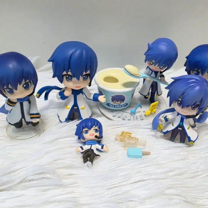 [BUNJANG] Vocaloid Kaito Nendoroid Petit Figure Bundle Set / (일괄) 보컬로이드 카이토 피규어 넨도푸치 리멘트 가챠 아소토
