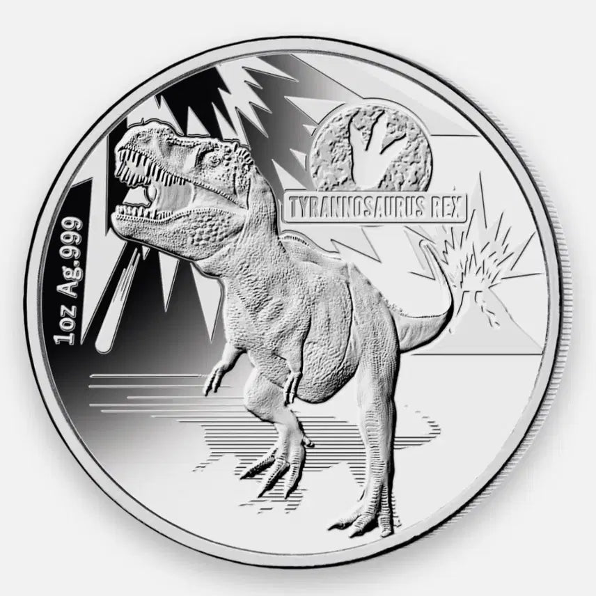 [BUNJANG] 2021 Solomon Islands 3oz Dinosaur Age Solid Silver Collection Set (3 Medals) / 2021 솔로몬 3온스 공룡시대 솔리드 실버 컬렉션 3종 세트