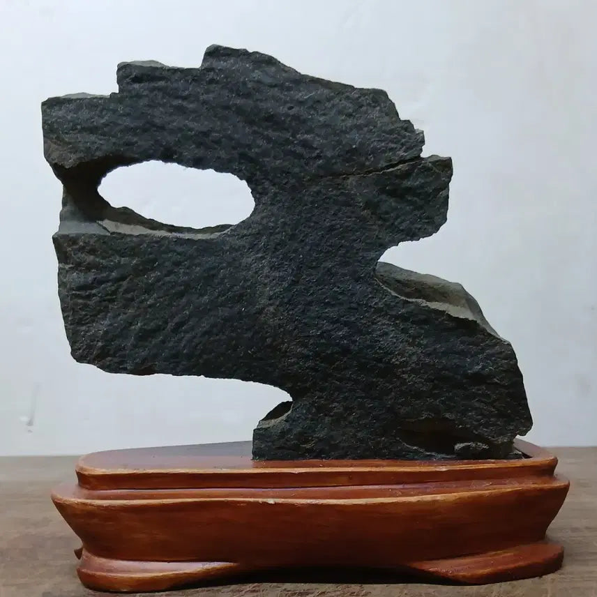 [BUNJANG] Namhangang Natural Stone with Through Hole / 수석 자연수석 남한강 관통석