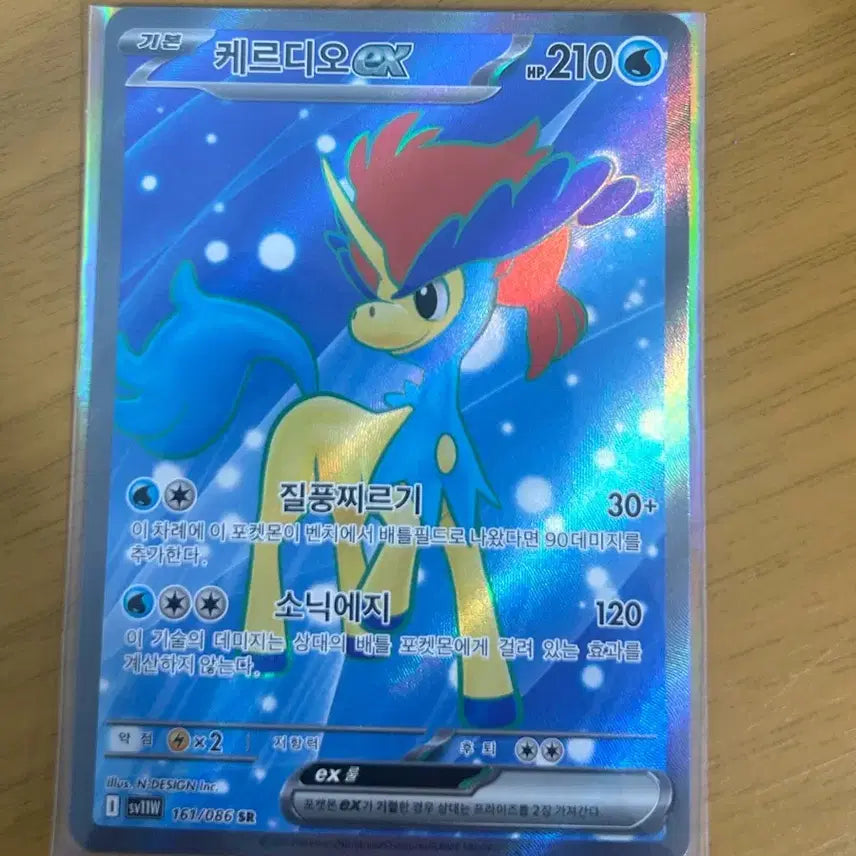 [BUNJANG] Pokemon Card Keldeo EX SR / 포켓몬 카드 케르디오 EX