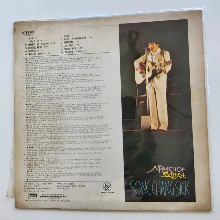[BUNJANG] Song Chang Sik LP / 송창식 LP / NM