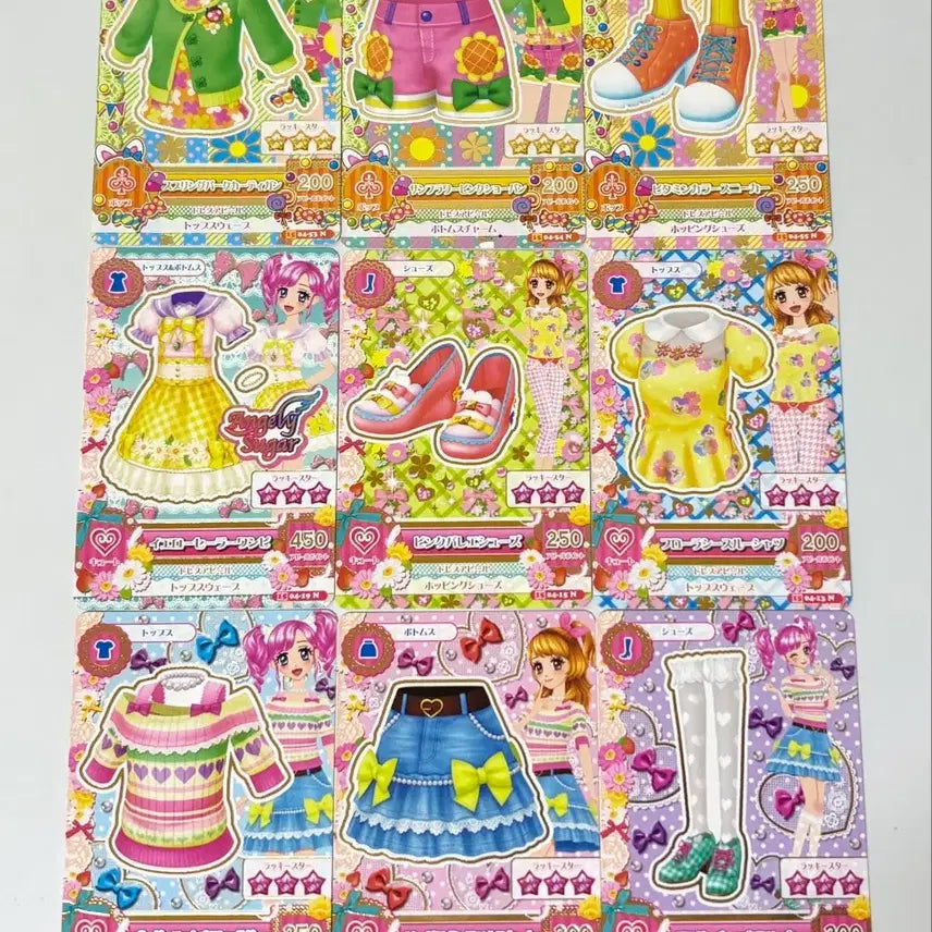 [BUNJANG] Aikatsu! Japanese Cards Bundle Set - Sora, Rira, Hina, Yuri, Momo, Rin / [44장 일괄] 아이카츠 일판 한판 카드 하늘 리라 희나 주리 모모 린