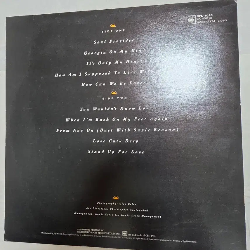 [BUNJANG] Michael Bolton Soul Provider LP / 마이클 볼튼 LP Soul Provider