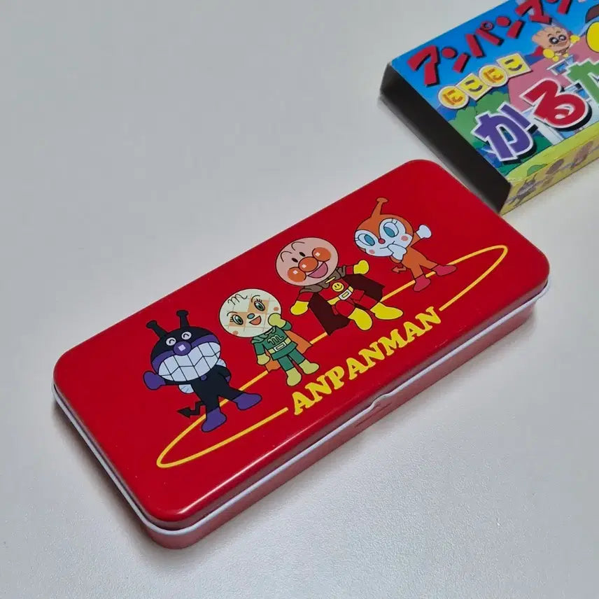 [BUNJANG] Anpanman Vintage Tin Case Word Card Game / 호빵맨 고전 틴케이스 낱말카드놀이
