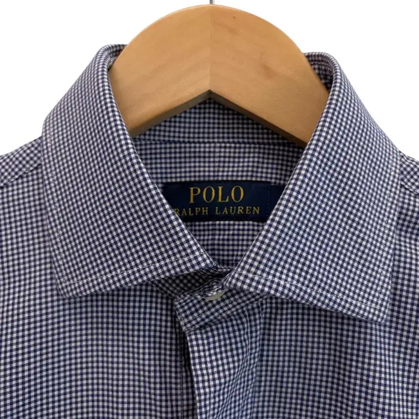 [BUNJANG] Polo Gingham Check Shirt Navy / 폴로 깅엄 체크 셔츠 네이비 (국내90~95/상태최상)
