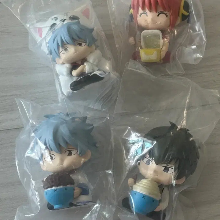 [BUNJANG] Gintama Mogumogu Gacha Figure Set (4 Types) / 은혼 모구모구 가챠 피규어 4종 세트