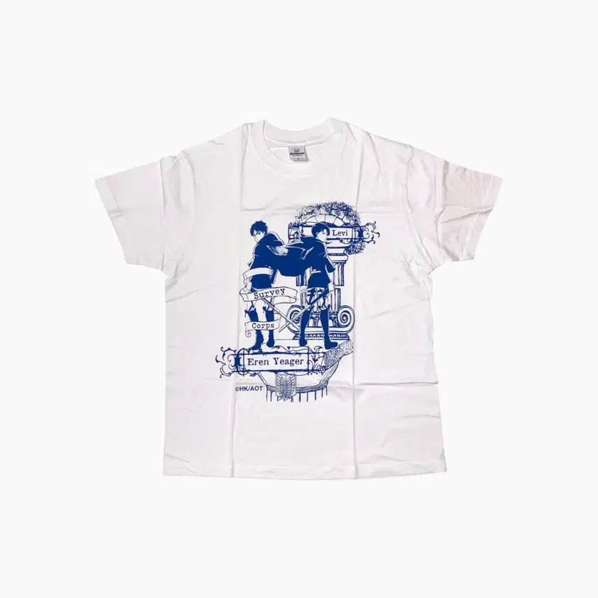 [BUNJANG] Attack on Titan Eren &amp; Levi T-Shirt / 진격의 거인 에렌 리바이 티셔츠