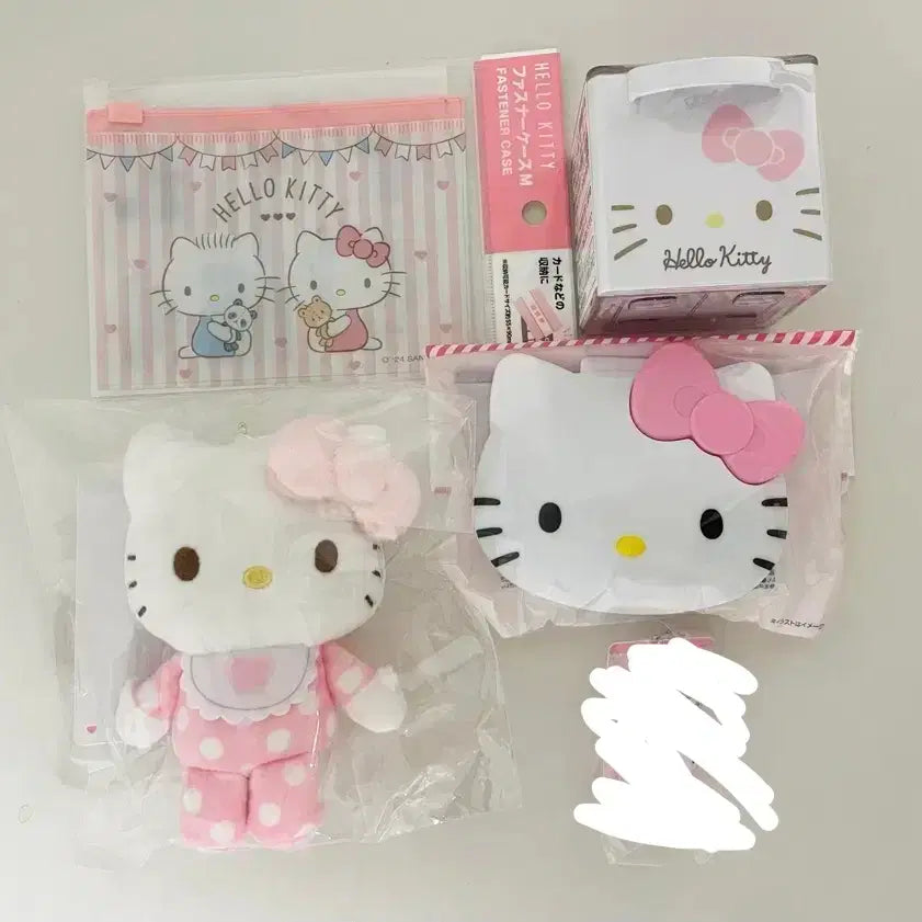 [BUNJANG] Hello Kitty 50th Anniversary Mascot Case Set / 처분) 헬로키티 50주년 마스코트 케이스 세트 정품