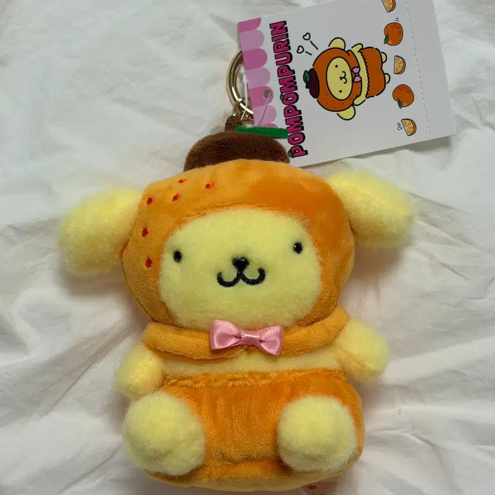 [BUNJANG] Sanrio PomPomPurin Fruit Series Mandarin PomPomPurin Mascot Plush / 가격내림)산리오 폼폼푸린 과일시리즈 귤 폼폼푸린 마스코트 인형