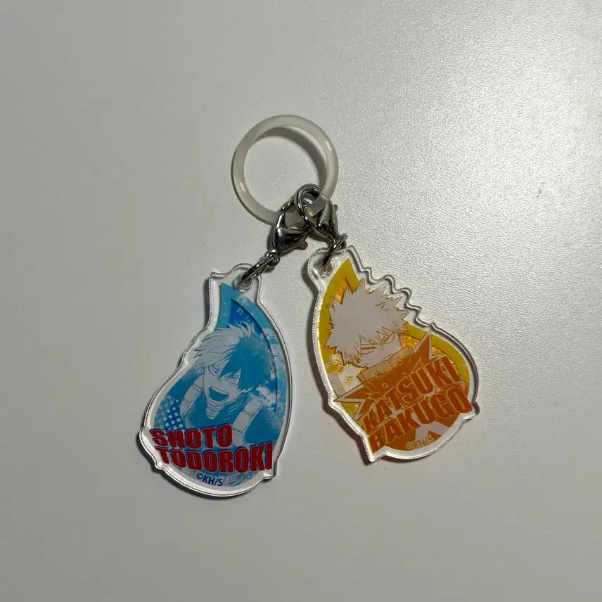[BUNJANG] My Hero Academia Jump Shop Majirushi Water Drop Keychain Todoroki Shoto, Bakugo - Bundle Set / 히로아카 나히아 점프샵 메지루시 물방울 키링 토도로키 쇼토 바쿠고 일괄