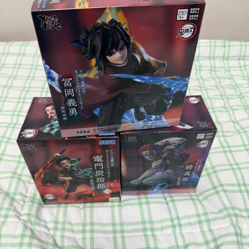 [BUNJANG] SEGA Demon Slayer XrossLink Tanjiro/Giyu/Akaza 3-Figure Set (Sealed) / 미개봉) 세가 귀멸의 칼날 XrossLink 3종 (탄지로/기유/아카자)